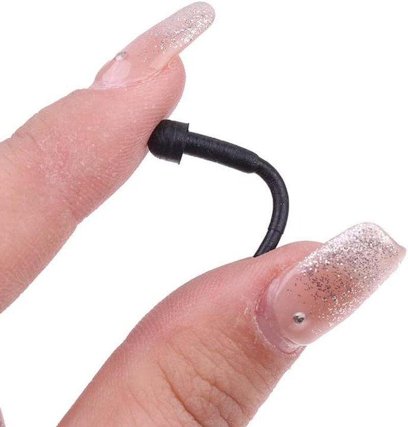 Torsor 10 Pack Hair Scissor Rubber Silencer Replacement Bumper Barber Shears Stopper Hair Cutting Clipping Cutter OD 3MM Black Muffler Stick Buffer Bumpers Silicone Grooming Parts Salon Pet Tool image number 4