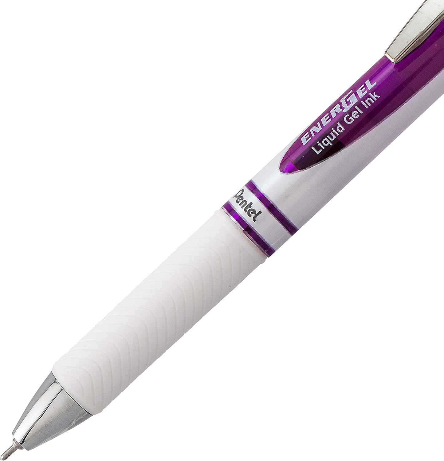 Pentel Energel Pearl RTX Retractable Gel Pen, 0.7Mm Needle Tip, 2 Pack, Violet Ink (BLN77WBP2V) image number 1