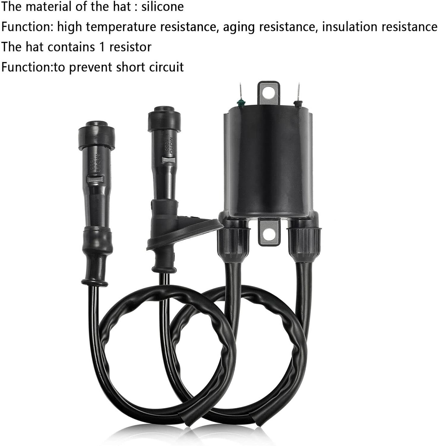 MOTO1988 2Set of Ignition Coil & Spark Plug Cap for HONDA Shadow 750 Shadow ACE 750 Aero 750 Spirit 750 VT750 1998-2019 image number 5