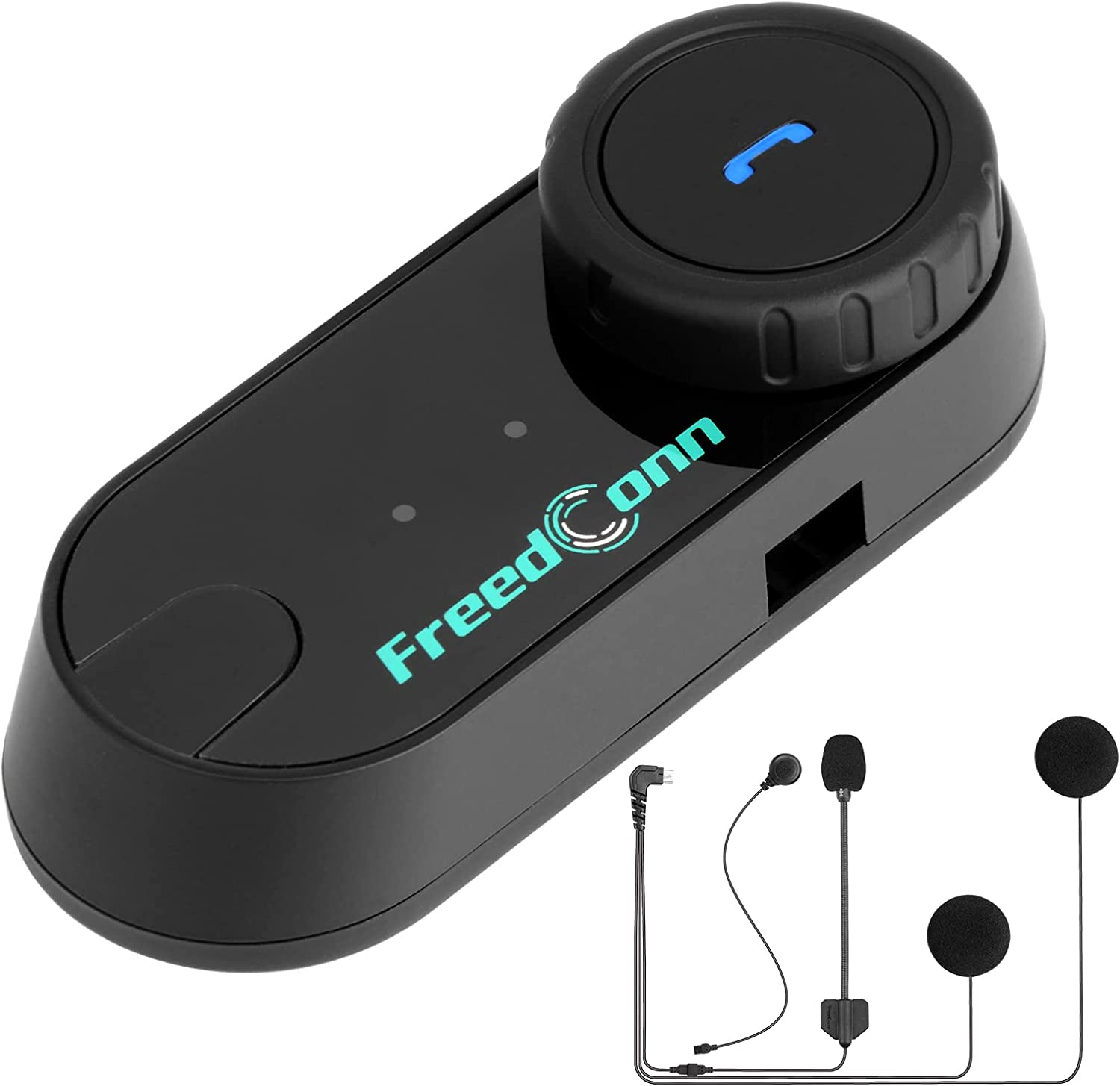 Freedconn T-COM VB Motorcycle Bluetooth Headset: Motorbike Communicaton System BT5.0 Helmet Intercom for 2 Riders 800M Intercom/Music Share/Universal Pairing/Boom&Soft 2In1 Mic image number 3