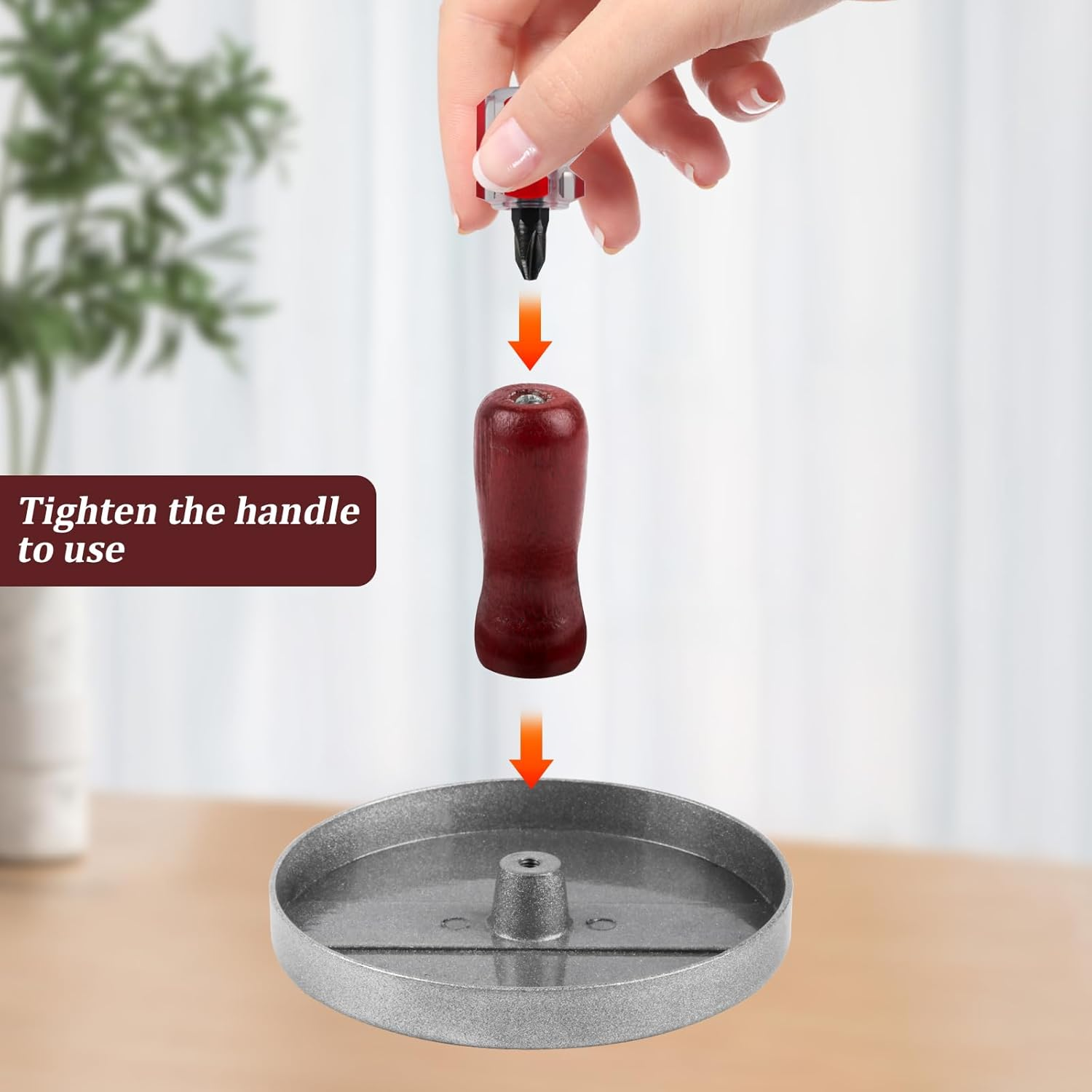 Burger Press, Hamburger Patty Press, Burger Pattie Press, Aluminium Burger Patty Maker Mould, Hamburger Patty Maker Non-Stick for BBQ Patties Hamburger Maker, with 100 Silicone Paper image number 2