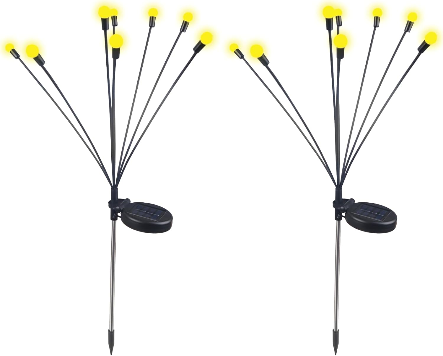 25Th Hour Solar Firefly Garden Lights Warm White image number 4