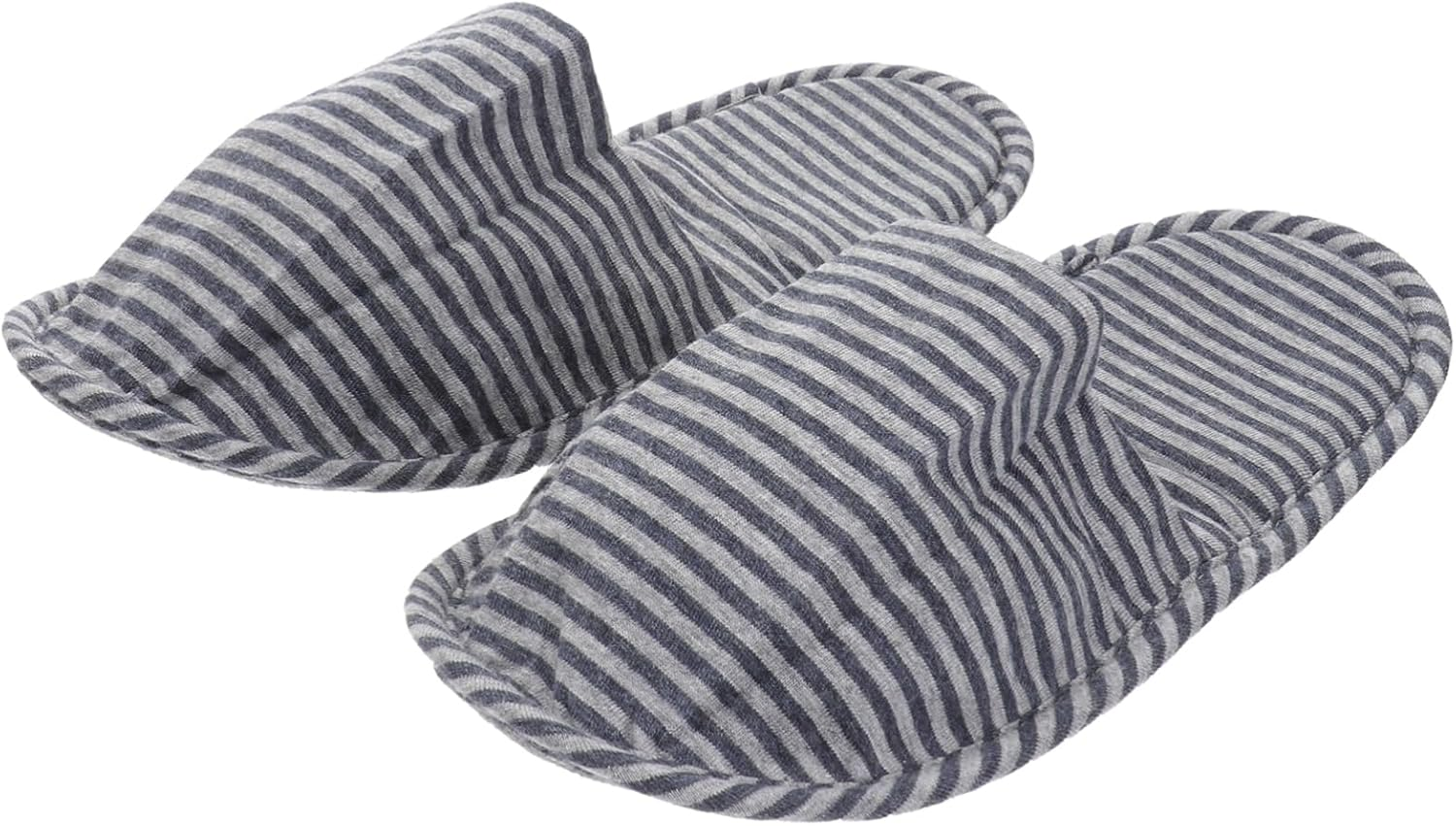 Portable Travel Slippers Compact Folding Slippers for Women Soft Cotton Indoor Home Bag image number 5