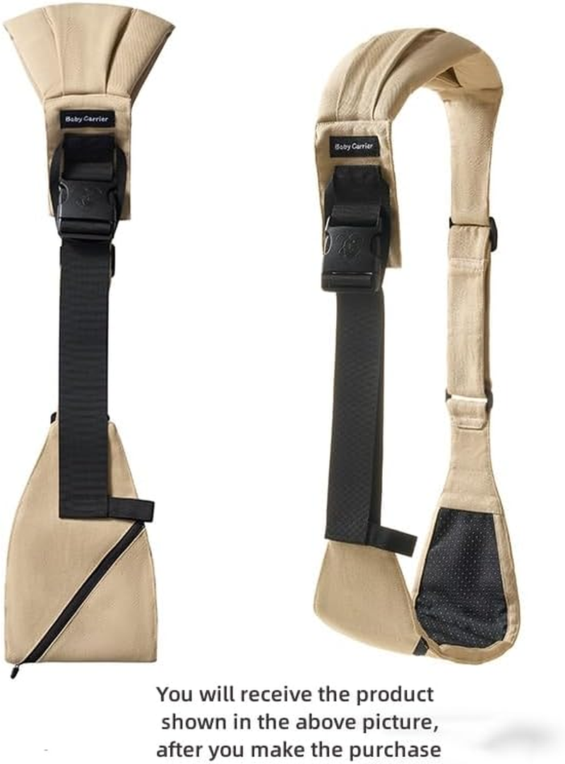 Baby Carrier Toddler Sling with Pocket, Front Carry for Newborns & Older Babies 8-32 Lbs Infants Adjustable Size Breathable Lightweight Portable Cotton image number 6