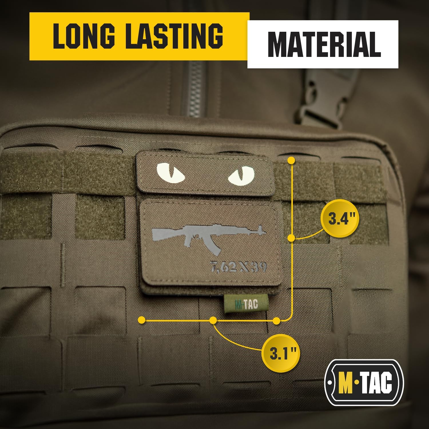 M-Tac Morale Patches Display Board Tactical Molle Hook and Loop