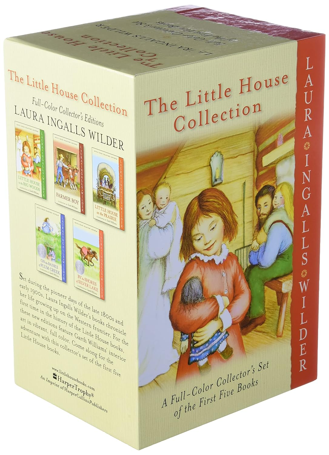 The Little House Collection: a Full-Color Collector'S Set of the First Five Books: Little House in the Big Woods, Farmer Boy, Little House on the Prairie, on the Banks of Plum Cre: Books 1 to 5 image number 1