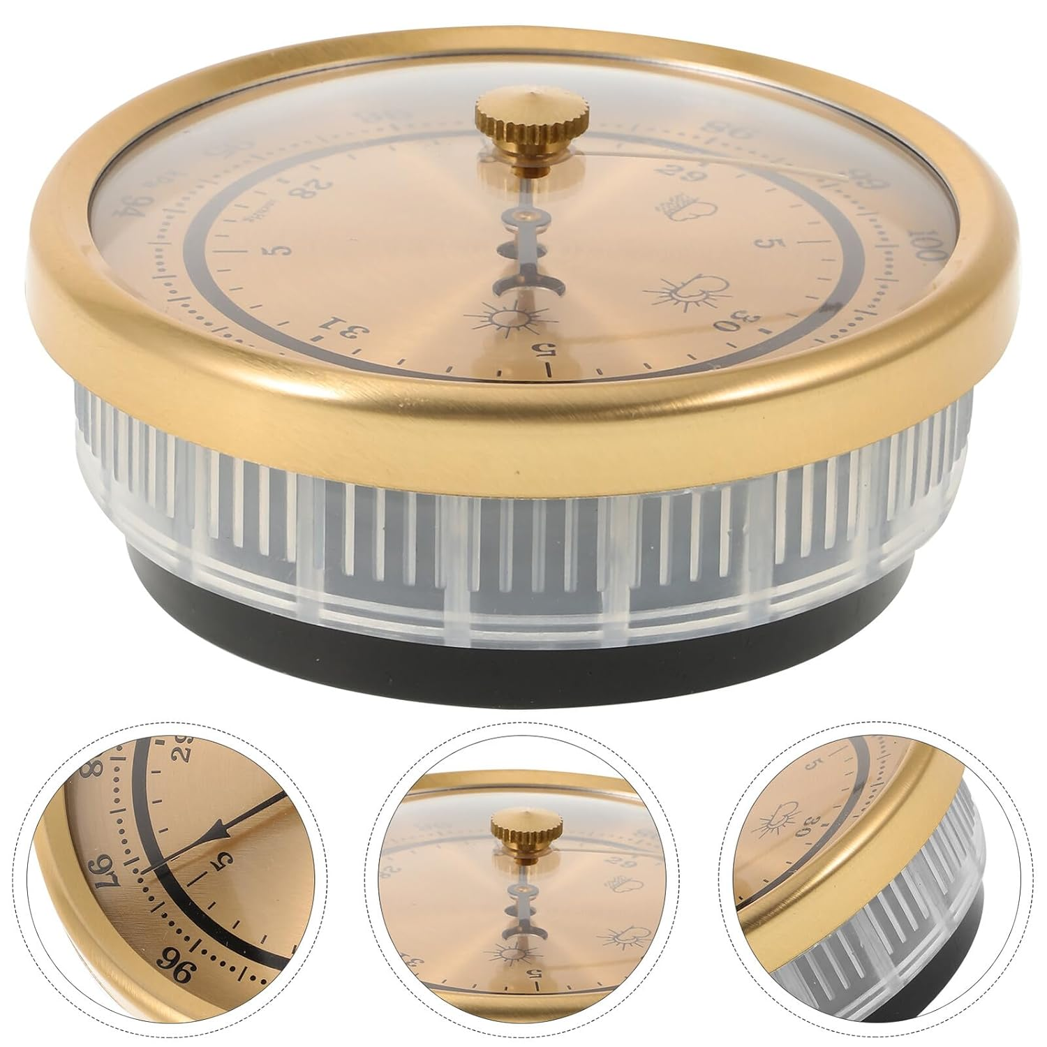 Totority Multi-Functional Portable Dial Barometer Weather Forecast Thermometer Hygrometer Air Pressure Gauge Compact Home Indoor Outdoor Use image number 6