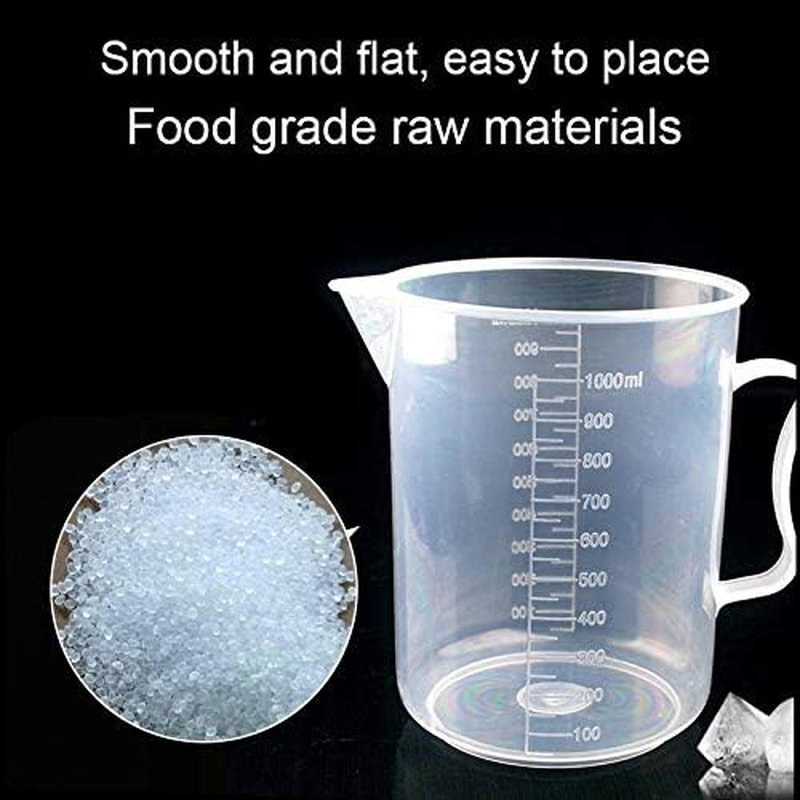 Kitchenware Gadgets 1000Ml Thin Section PP Plastic Flask Digital Measuring Cup Cylinder Scale Measure Glass Lab Laboratory Tools (Transparent) Kitchenware Gadgets (Color : Transparent) image number 1