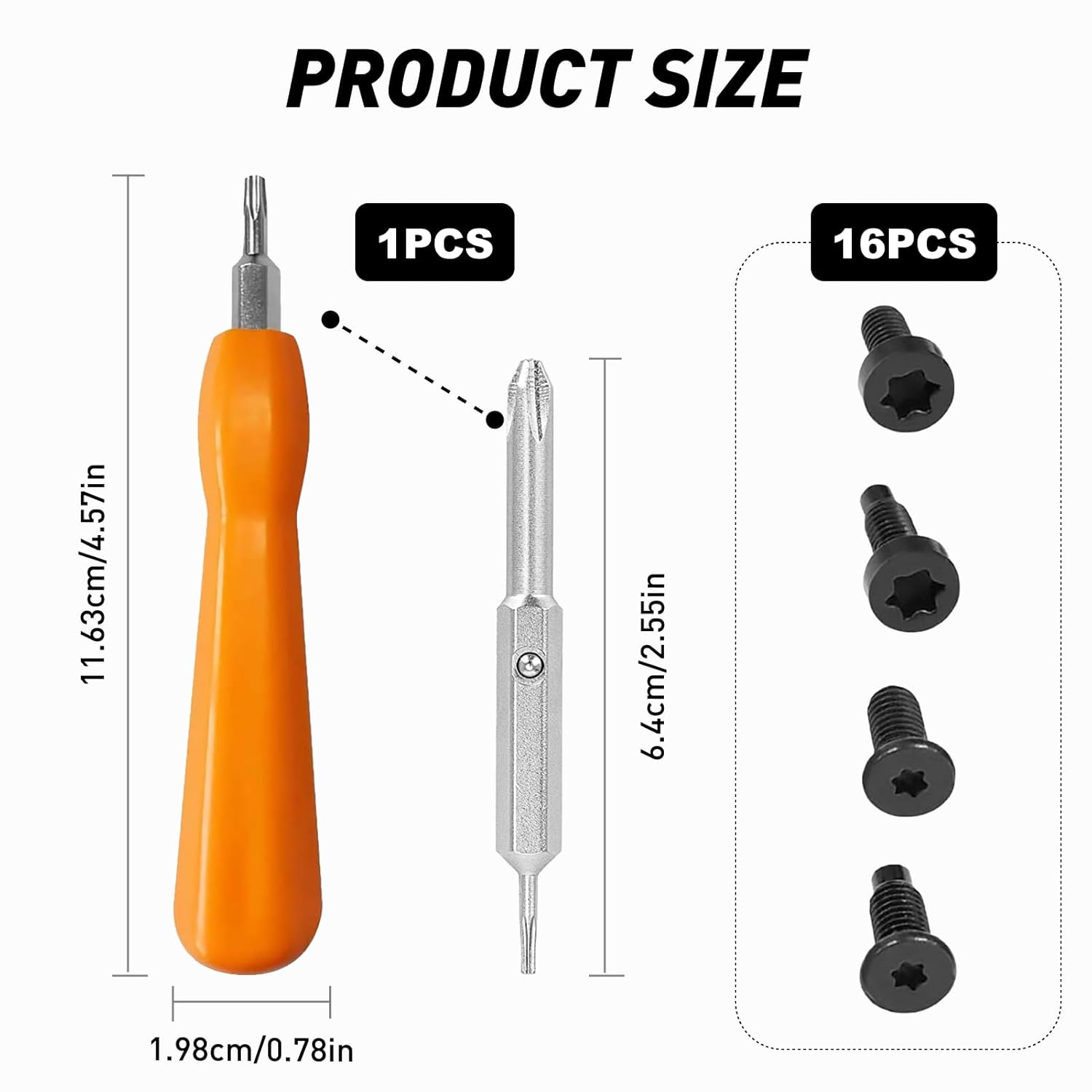 Doorbell Security Screw Kit Tamper-Proof Replacement Screws Driver for Ring 1 2 Pro anti Theft Installation Hardware 4 Screws Tool Included image number 1
