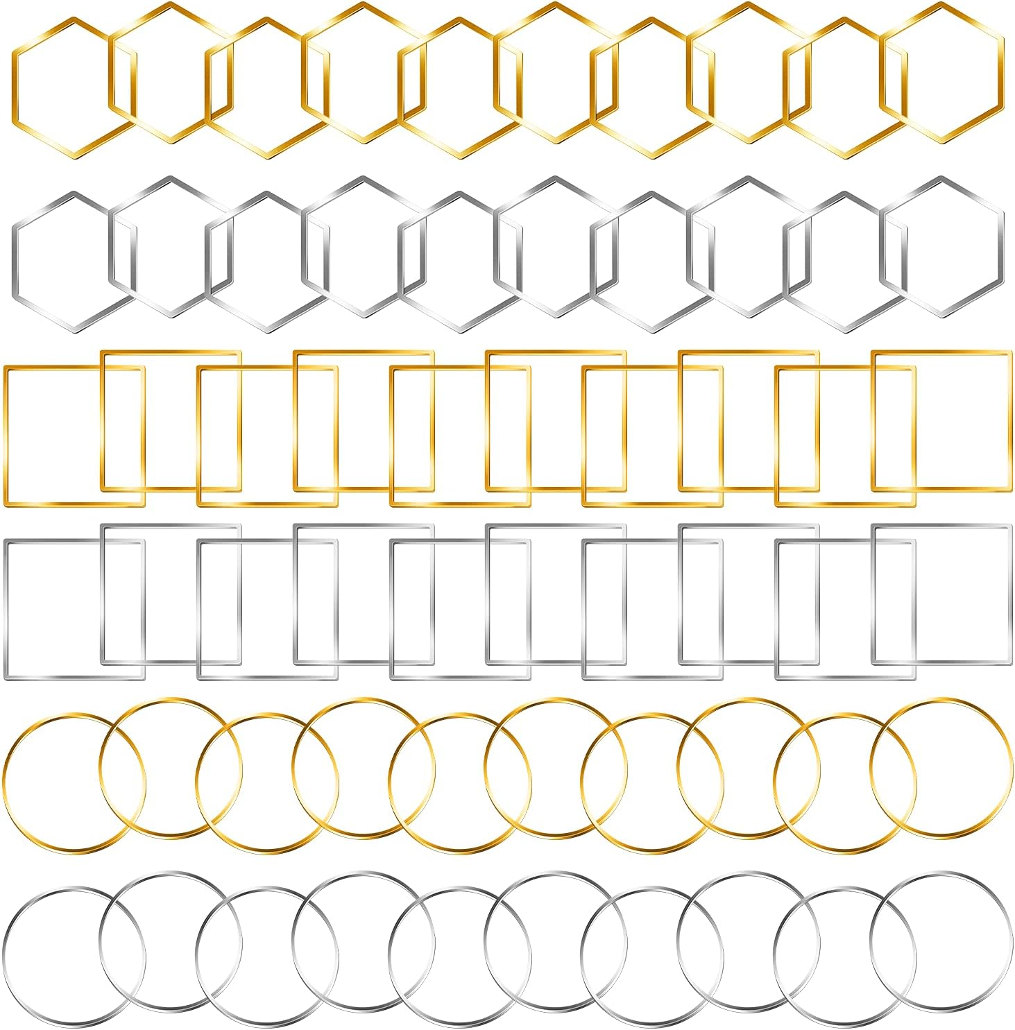 Topbine Earrings Beading Hoop for Jewelry Making, Earrings Findings Hoops Earring Charms Open Bezel Pendant Frame for DIY Craft,Earring Necklace,Crafts Supplies image number 2