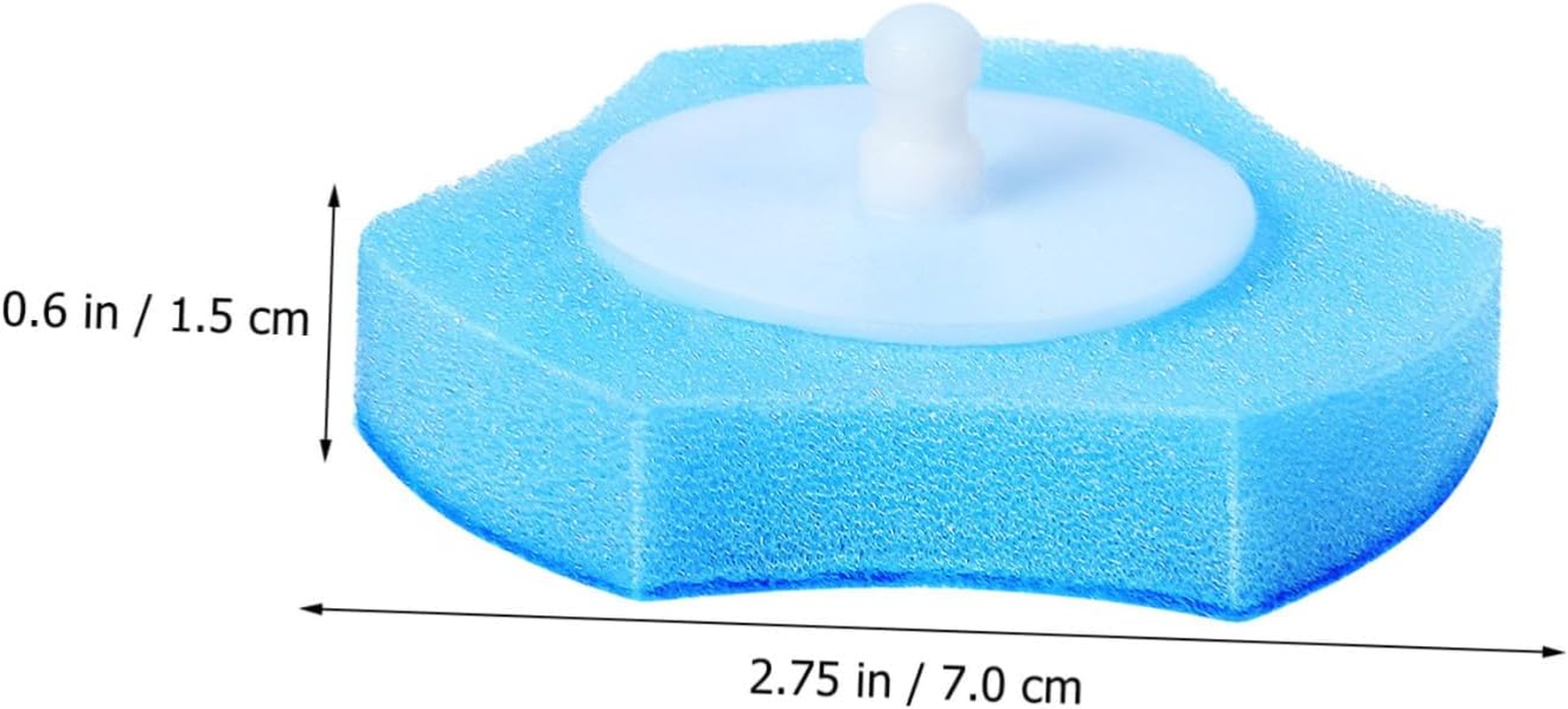 GANAZONO 30Pcs Disposable Sponge Brush Heads Toilet Bowl Refill Pads Bathroom Cleaning Supplies Blue Replacement Heads for Washers and Brushes image number 4