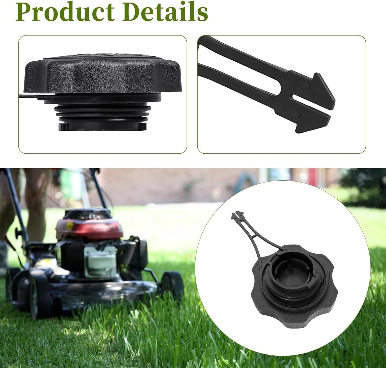 Lexziuo 1PCS 594061 Fuel Gas Cap Replacement - Compatible with Briggs & Stratton & Toro Recycler 22, Replaces 675EXI 725EXI Series Engines image number 6