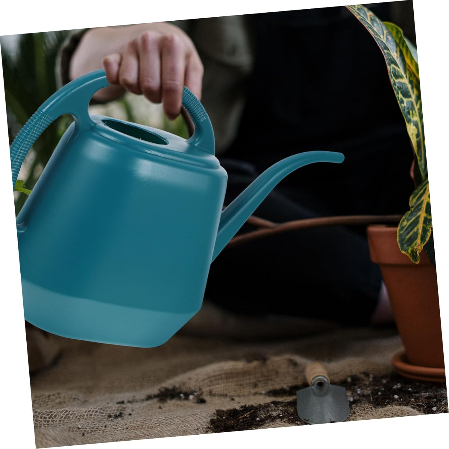 BESPORTBLE Plastic Watering Can Long Spout for Garden Sprinkler Can Water Flowers - White image number 6