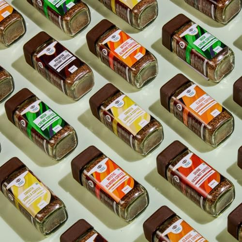 Planet Coffee&reg; | DIVINE Hazelnut | 1.76 Ounces (50 Gms) Jar | Pure Arabica | Freeze-Dried Instant | No Added Sugar | Makes 25 Cups | Medium Roast | Flavoured image number 5