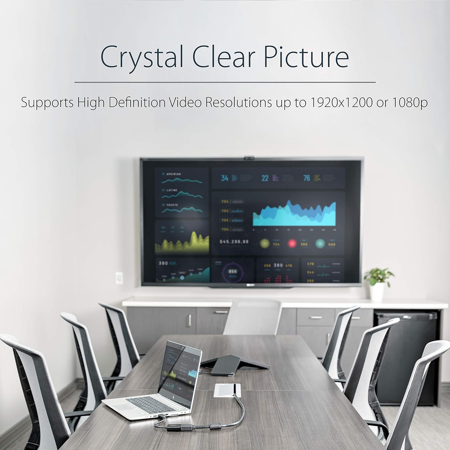 Startech.Com 1080P 60Hz HDMI to VGA High Speed Display Adapter, Active HDMI to VGA (M/F) Video Converter for Laptop/Desktop image number 5