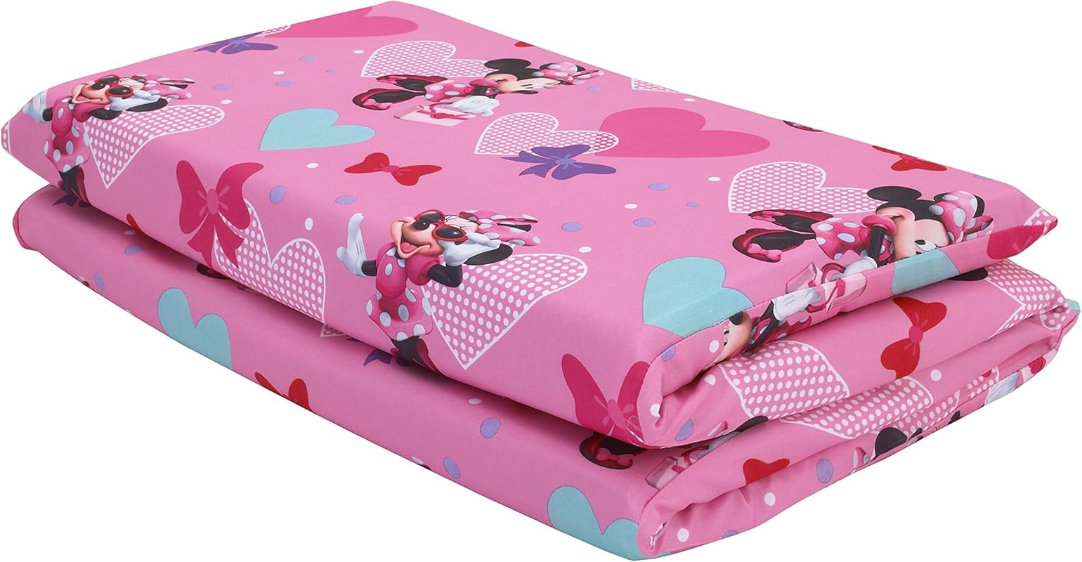 Disney Minnie Mouse Preschool Nap Mat Sheet, Pink image number 2