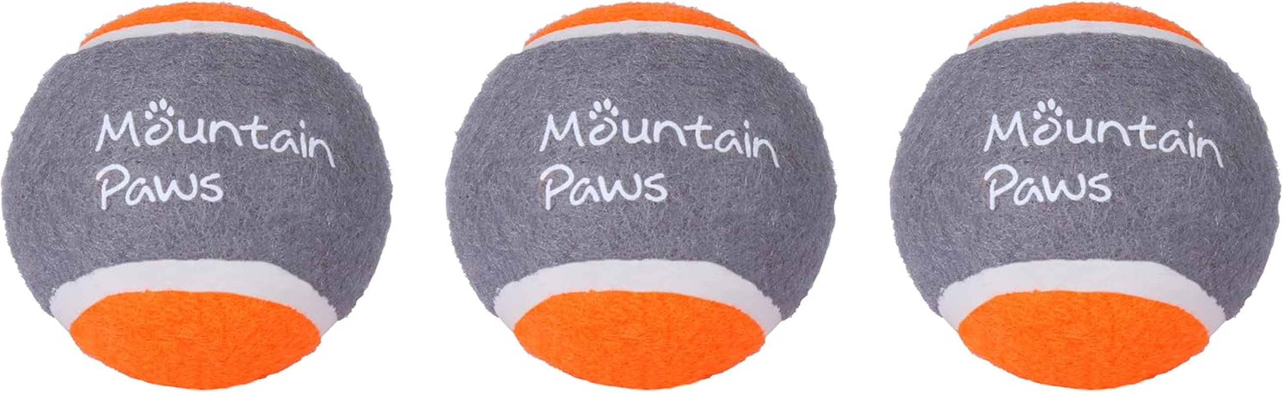 Mountain Paws Dog Tennis Balls High-Visibility & Tough, 3-Pack image number 2