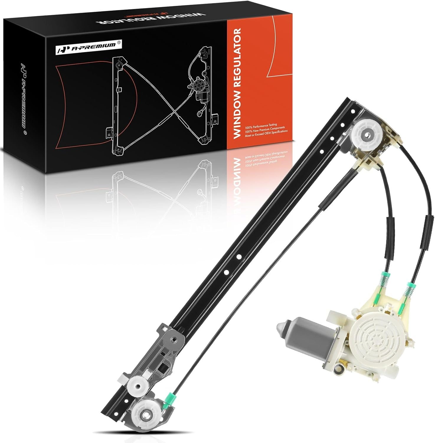 A-Premium Power Window Regulator with Motor for BMW E39 528I 540I 1997-1998 Rear Right Passenger Side image number 6