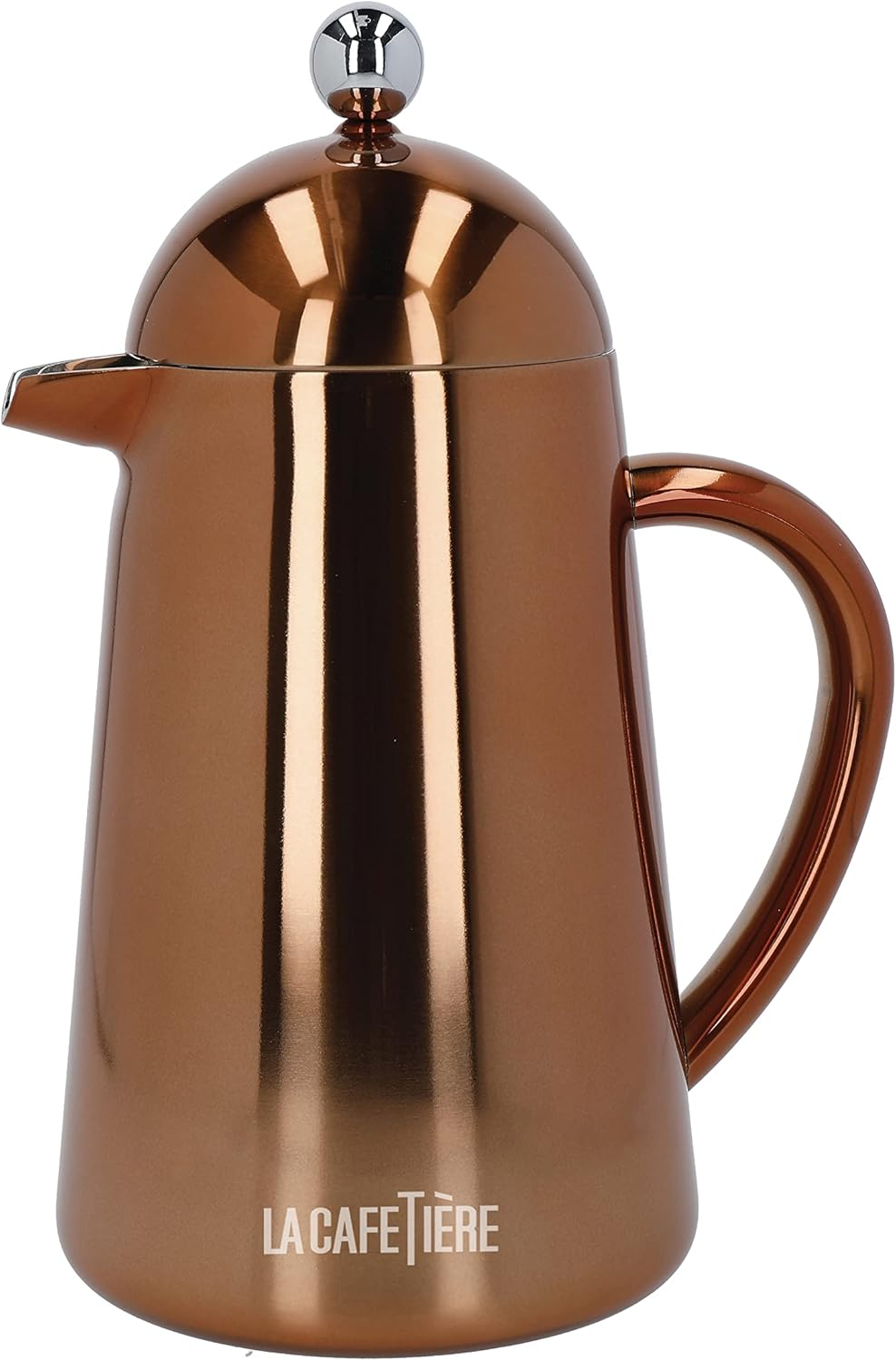 La Cafeti&egrave;re Havana Copper Stainless Steel Double Walled Cafeti&egrave;re, Three Cup, Gift Boxed