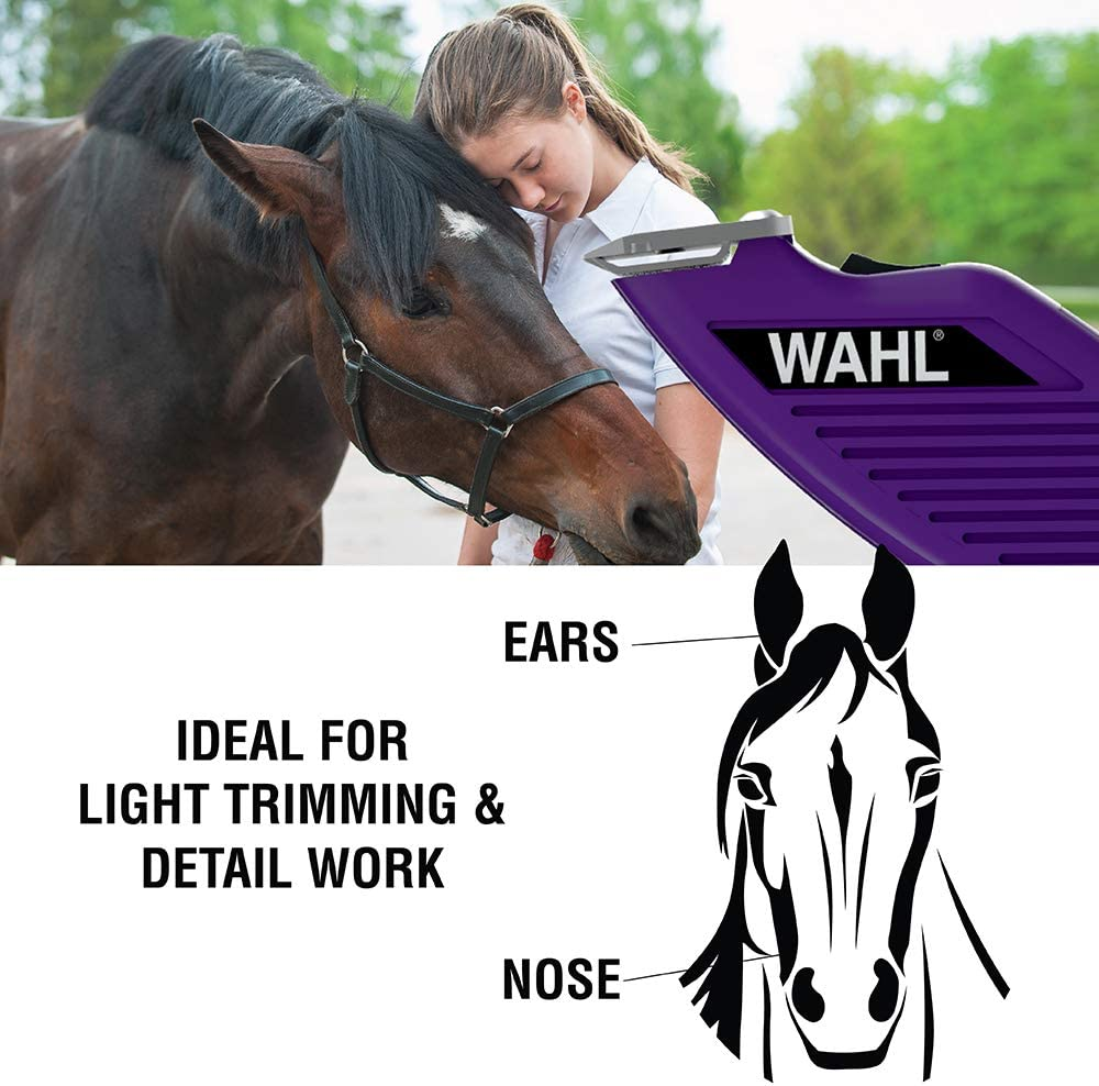 Wahl Professional Animal Pocket Pro Equine Compact Horse Trimmer and Grooming Kit, Purple (#9861-930) image number 1