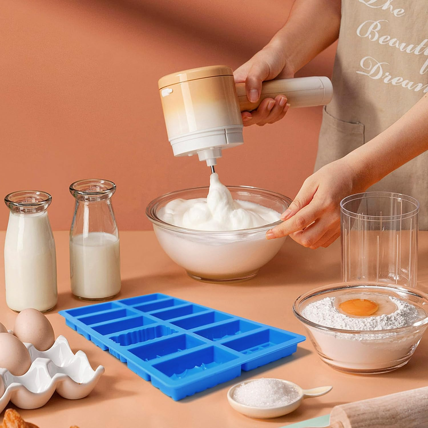 2025New Deep Small Chocolate Bar Mold for Mini Dubai, 2Pcs Candy Silicone Molds for Dubai Pistachio image number 5