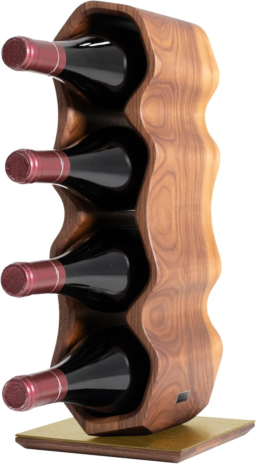 Max Levi&reg; WARP American Walnut - Wine Rack (Silver Base)