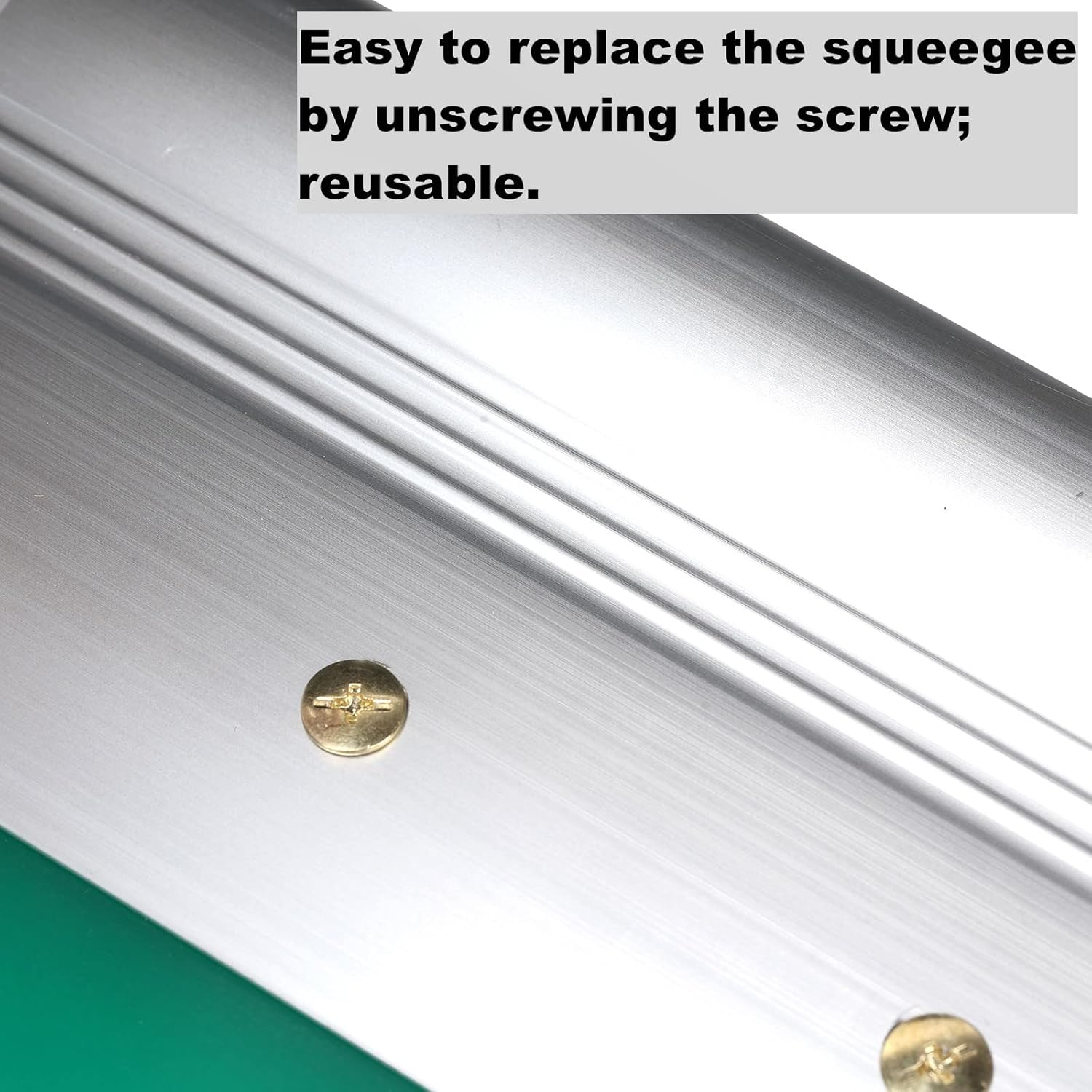 10 Inch Screen Printing Ink Squeegee with Aluminum Handle, 75 Durometer, Flat Squeegee for DIY Hand Printing, Flat Patterns image number 1