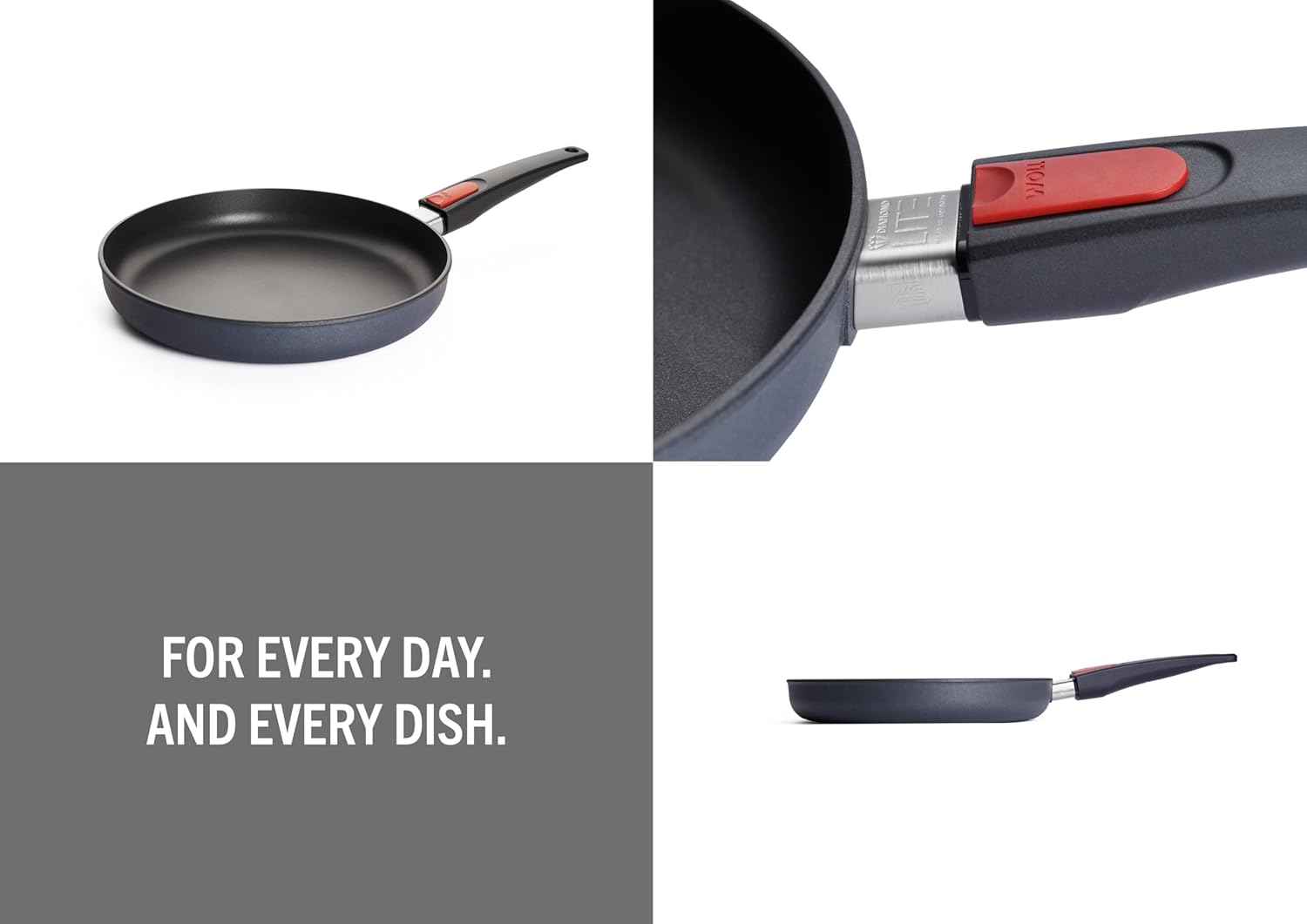 Woll Diamond Lite Detach Handle Induct Frypan 28Cm