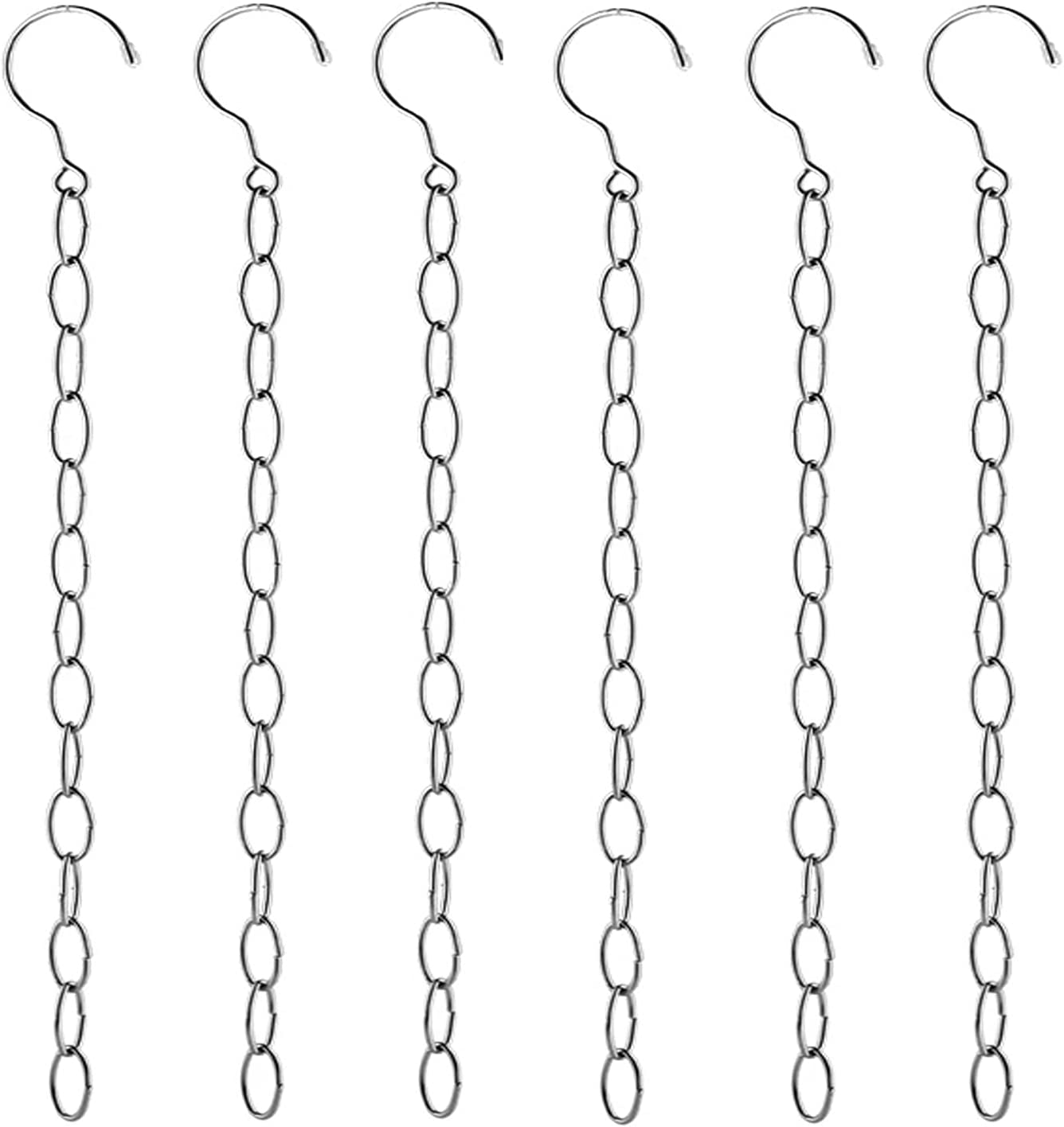 LERTREE 50Cm Space Saving Hanger Chains Stainless Steel Closet Hanger Organizer Magic Chains for Home and Office (4) image number 3
