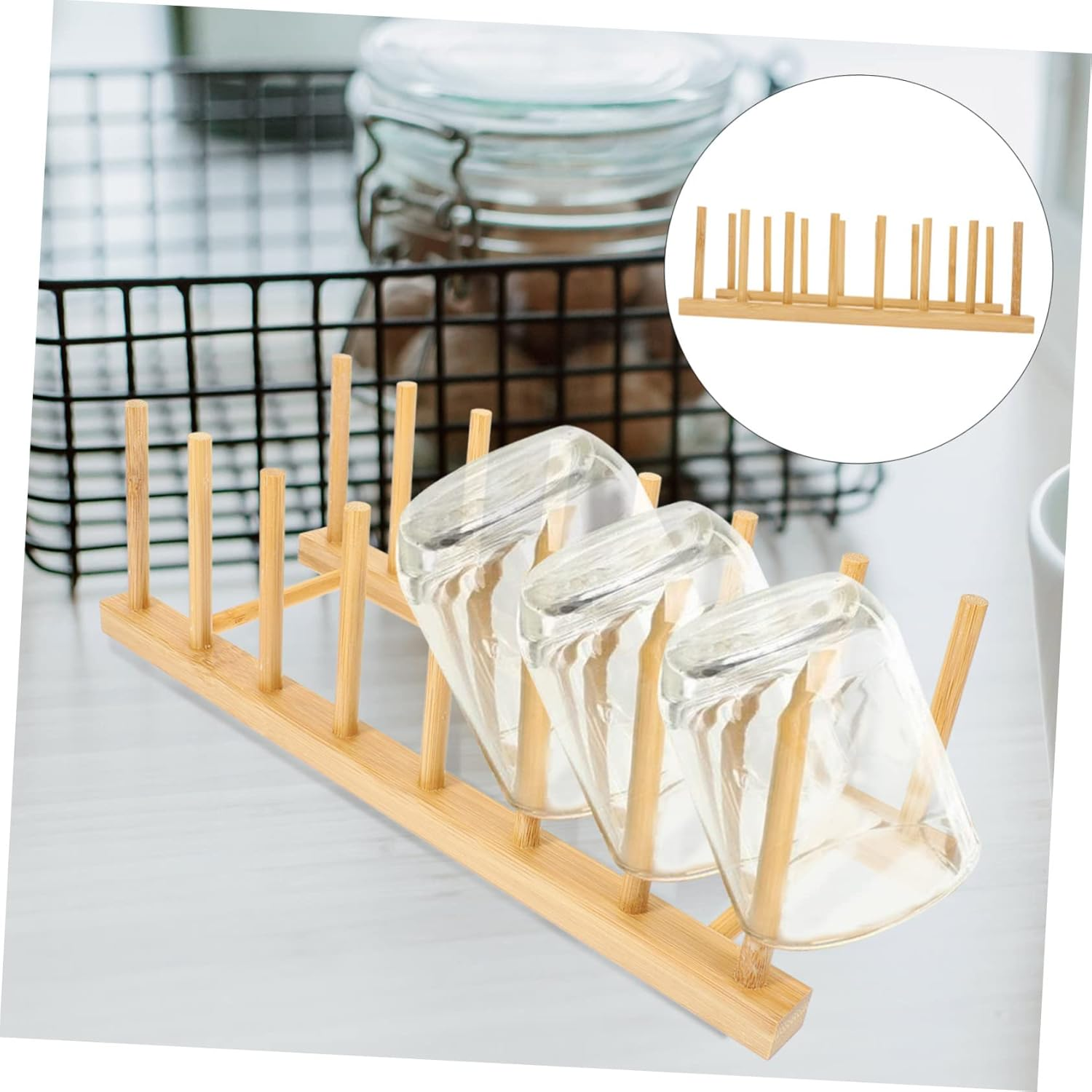 AUTSUPPL Plate Drainer Dish Storage Rack over Sink Dish Drying Rack Kitchen Bowl Holder image number 2