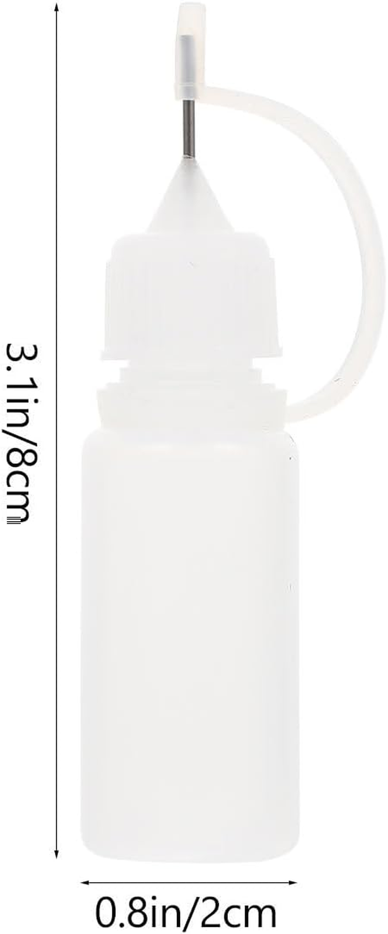 FOMIYES 15Pcs 10Ml Pe Oil Bottles for Kitchen Transparent Squeeze Bottles with Precision Tip Cap for Controlled Dispensing and Storage