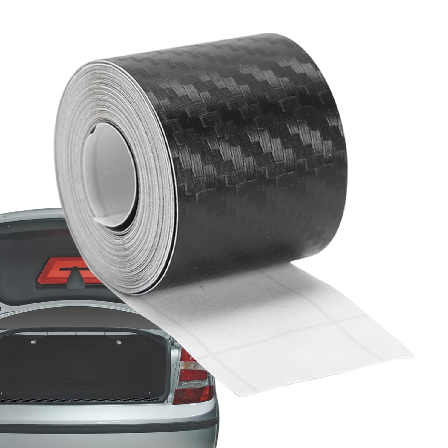 Carbon Fiber Film | Film Wrap Detailing Tape Stickers | Waterproof -Adhesive Twill Weave Sheet Sticker, Anti-Scratch Sticker for Car Dashboard, Bumper Swan-Au image number 6