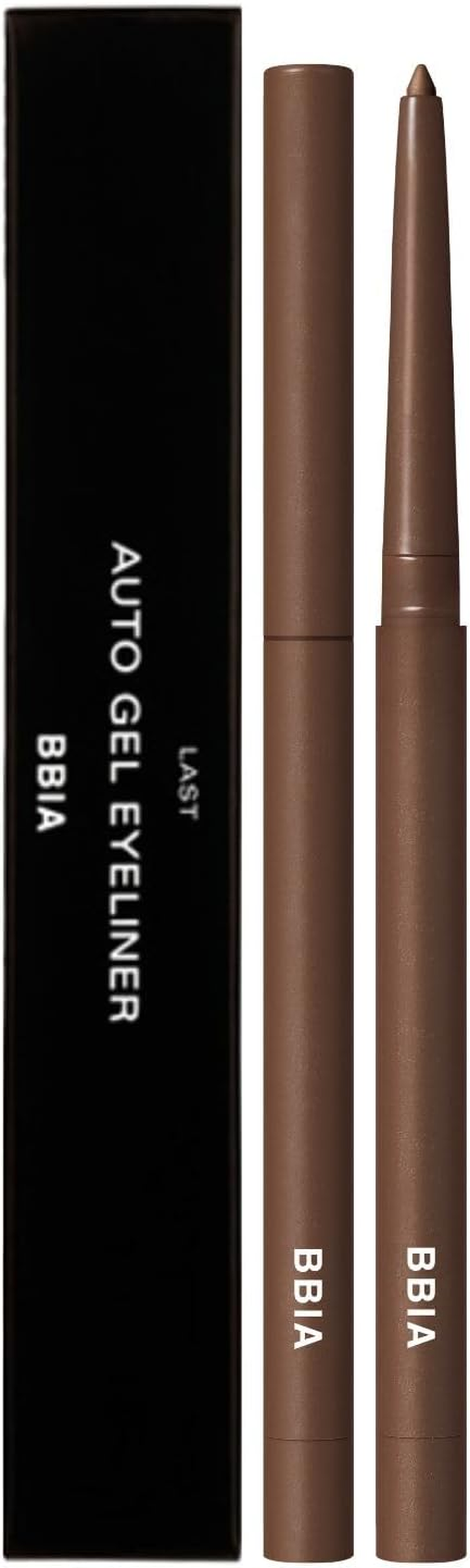 BBIA Last Auto Gel Eyeliner 17 Color &ndash; Multi-Use Longwear & Waterproof Mechanical Eye Liner Easy Drawing with Smooth Texture Smudge-Resistant Shadow & Glitter Vegan Korea Eye Makeup (04 MELLOW BROWN)