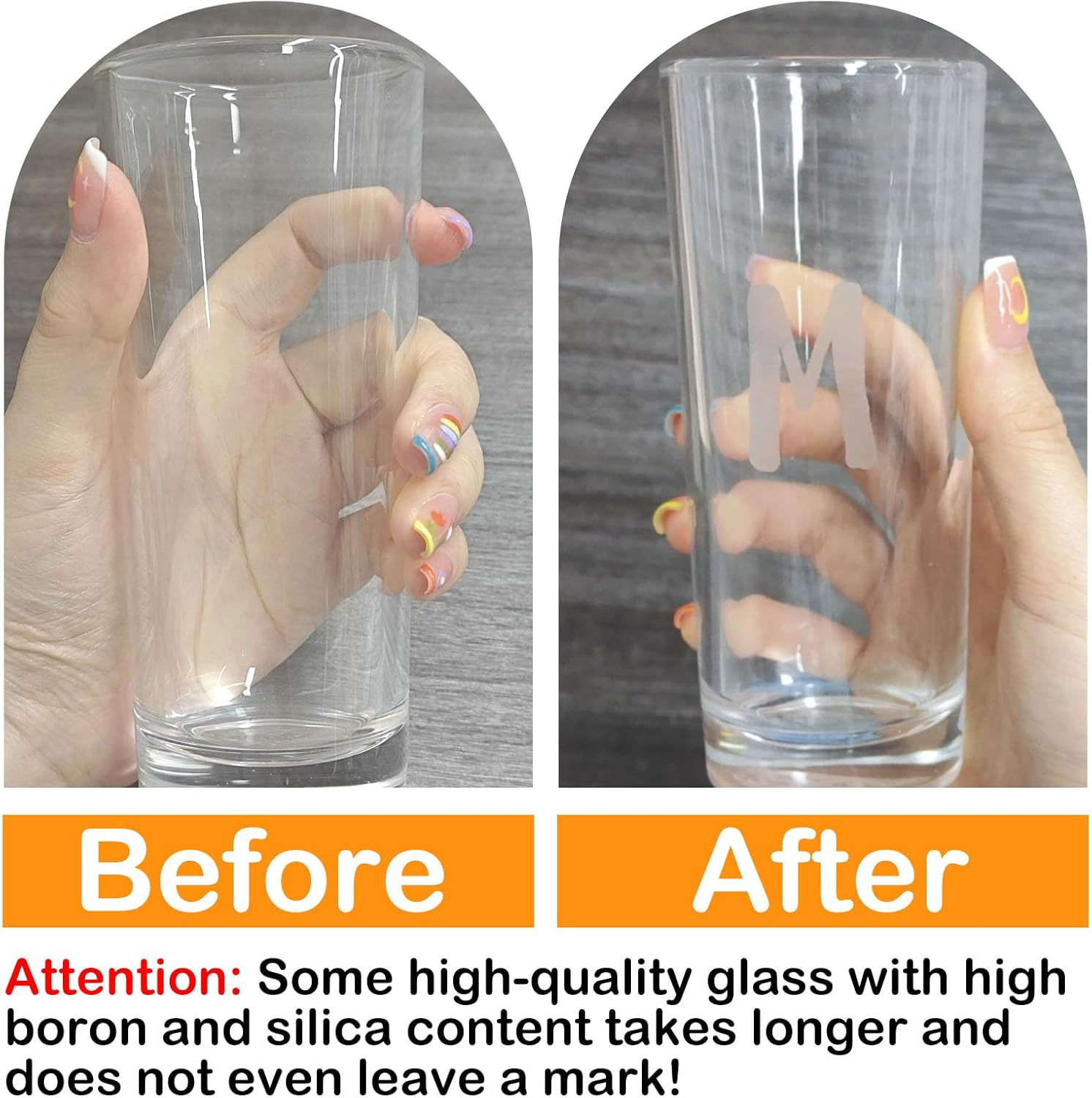 300G Glass Etch Paste Kit, Etching Paste for Glass Creates a Variety of Beautiful Designs on Glass Surfaces, Etch Gel Is Suitable for Glass Windows, Glass Cups and Other Glass Surfaces image number 4