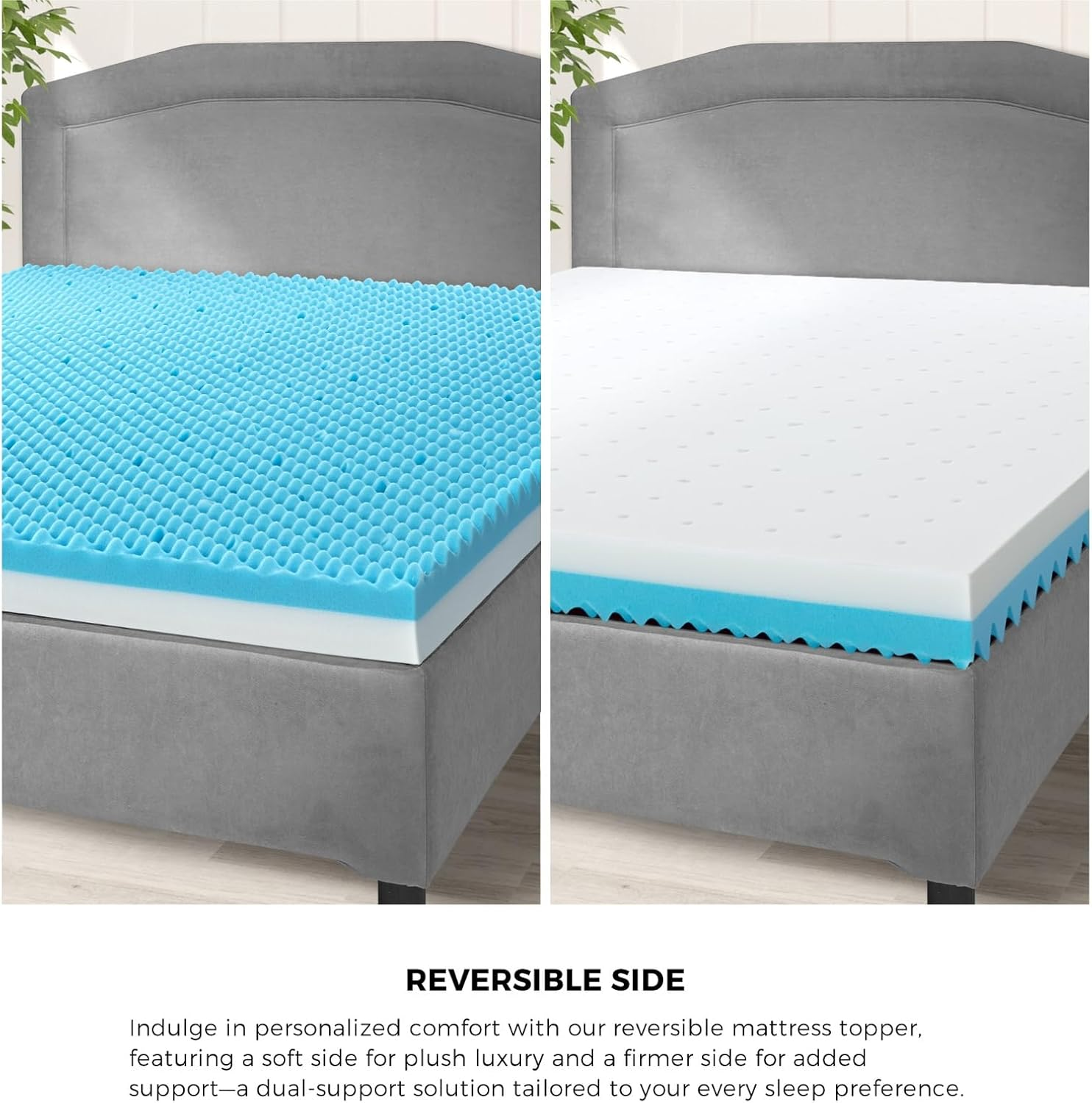 King Mattress Topper 10Cm Thickness Mattress Cover Cool Gel image number 2