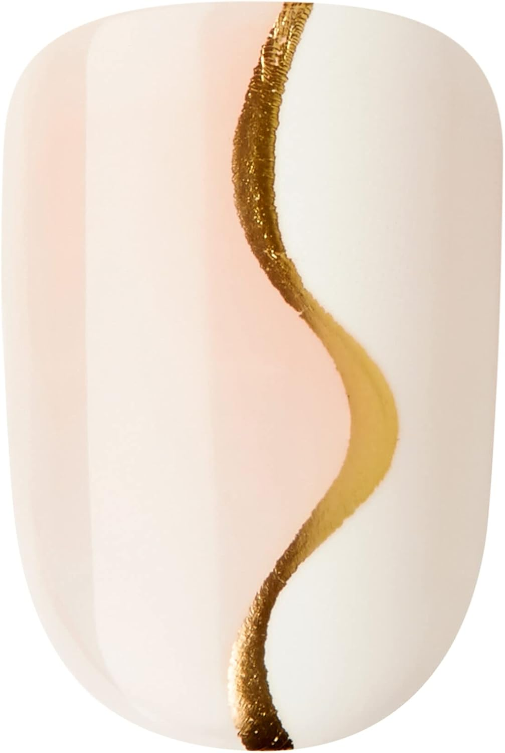 KISS Impress Press-On Manicure Fake Nails - Astound, Short, Square, White, Easy Press On, Chip Proof, Smudge Proof, Waterproof, No Dry Time, Comfortable & Secure, Super Hold Adhesive | 30 Count