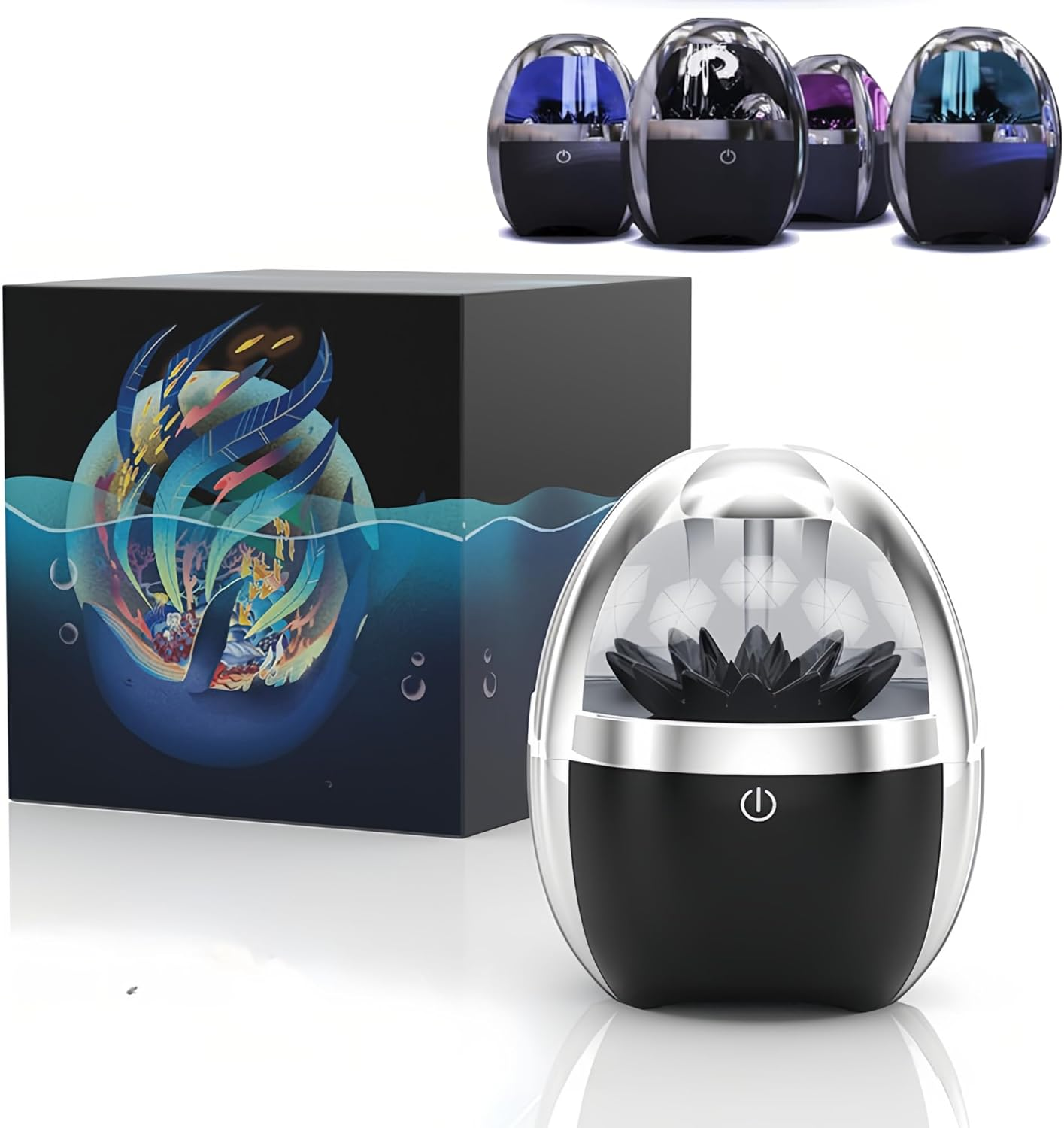 Bewinner Ferrofluid Speaker Sound Visualizer Upgraded - Music Rhythm Dancing Ferrofluid, Bluetooth 5.0 Wireless Speaker, Portable Light Desktop Transparent Speaker for Game Decor image number 6