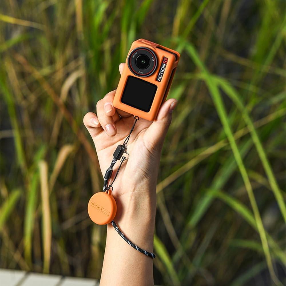 VOANZO Silicone Protective Case for Sports Cameras, Drop-Resistant, Scratch-Resistant, Soft and Durable Case, Ideal for Outdoor Activities, Travel and Adventure image number 6