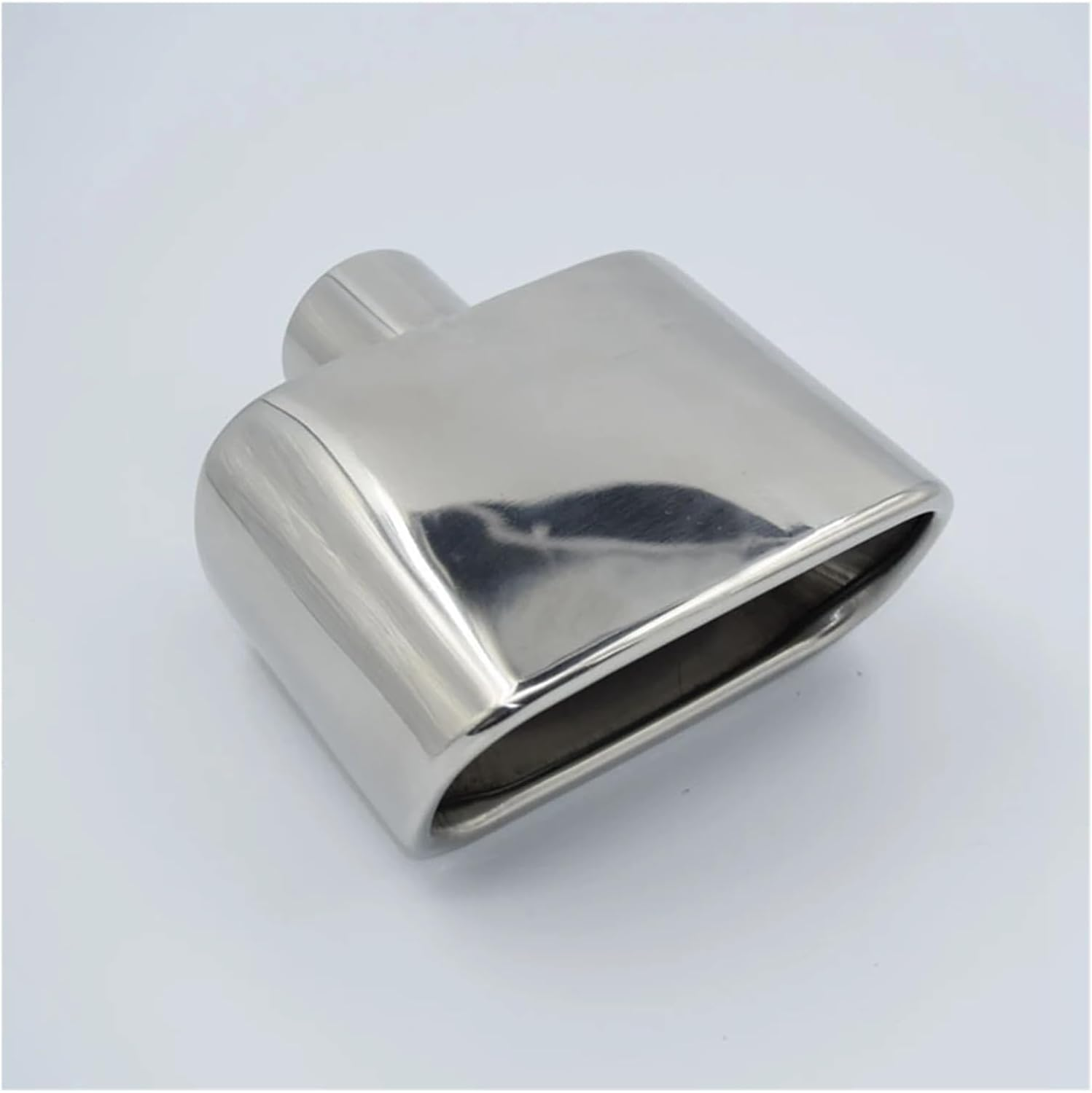 Muffler Compatible with Universal 76Mm Square Car Exhaust Systems Muffler Tip Pipe Decoration Trim Cover Tube Silencer Stainless Steel image number 2