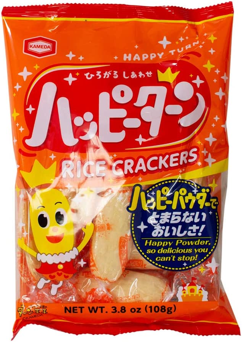 Kameda Happy Turn Senbei Rice Crackers 108 G image number 2