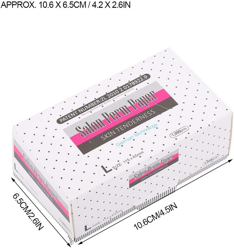 Hair Perm Paper for Barber Shop - Ultra-Thin Mesh Breathable Perming Paper Hairdressing Tool for Salon Styles - Professional Perm for Color Treated, Thin or Delicate Hair image number 3