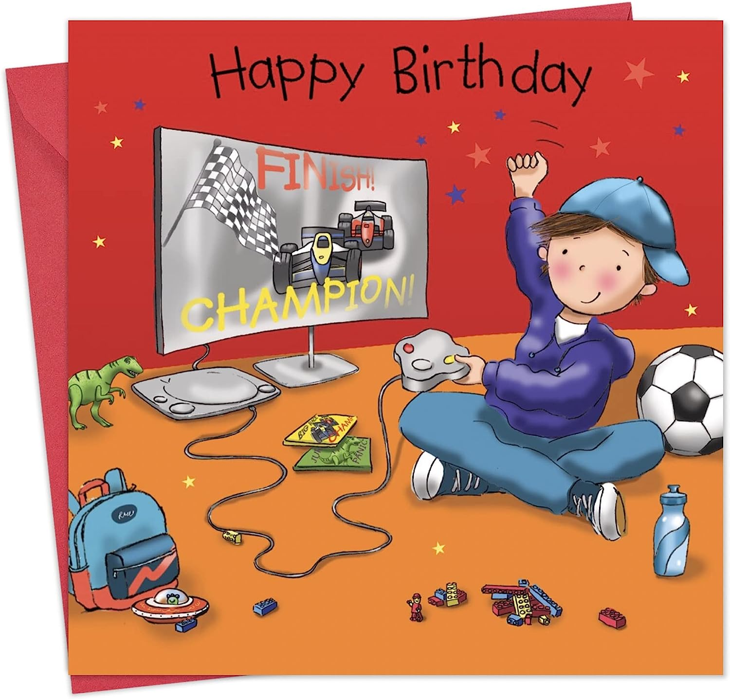 Twizler Happy Birthday Card with Games Console - Boys Birthday Card - Happy Birthday Card Boy - Birthday Card for Boy - Boys Gaming Birthday Card - Childrens Birthday Cards image number 3