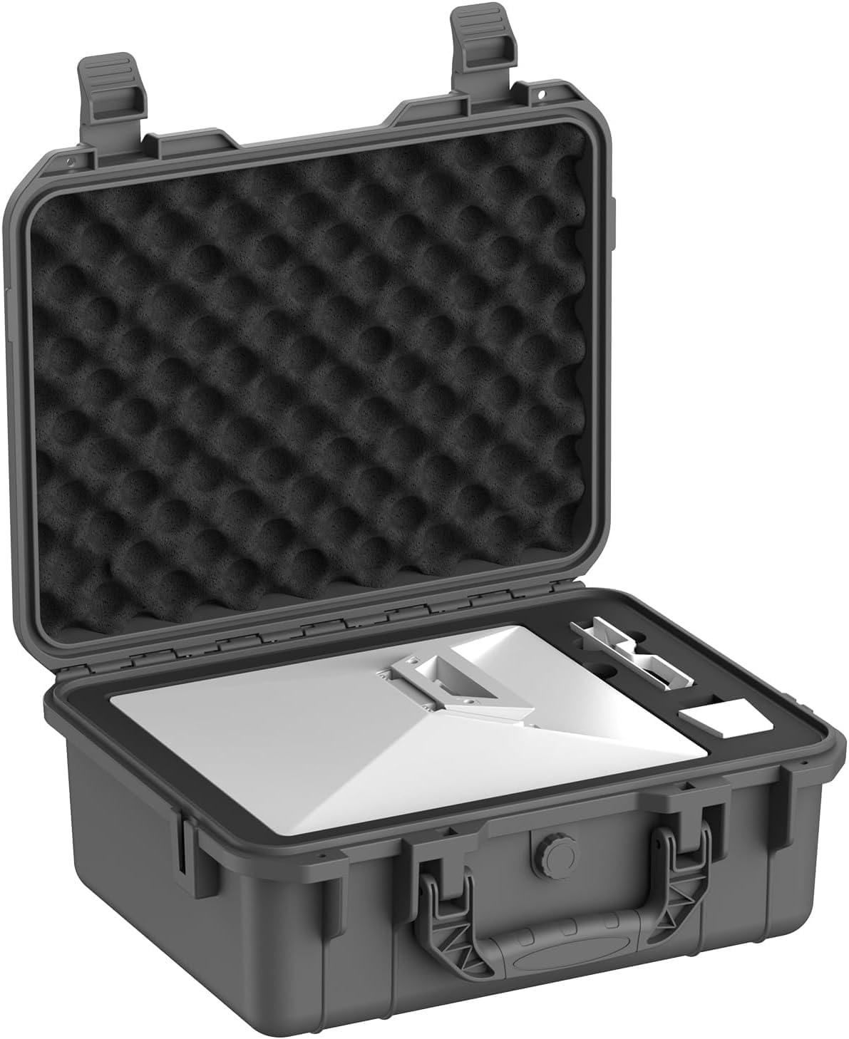 Starlink Mini Case - Starlink Mini Accessories Waterproof Portable Protective Hard Case for Travel Made of PP with Pre-Cut Foam for Starlink Mini Dishy (Gray)