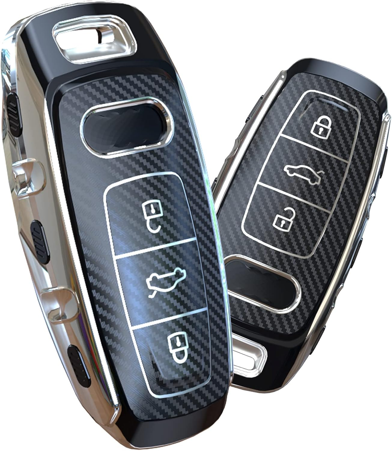 ELOHEI for Audi Key Fob Cover, Special Soft TPU Key Case Cover