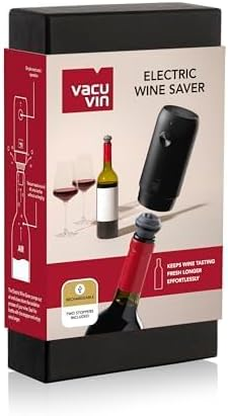Vacu Vin Electric Wine Saver (USB Rechargeable) | Vacuum Van Wine Storage One-Touch Operation, Gift, Commercial Use image number 4