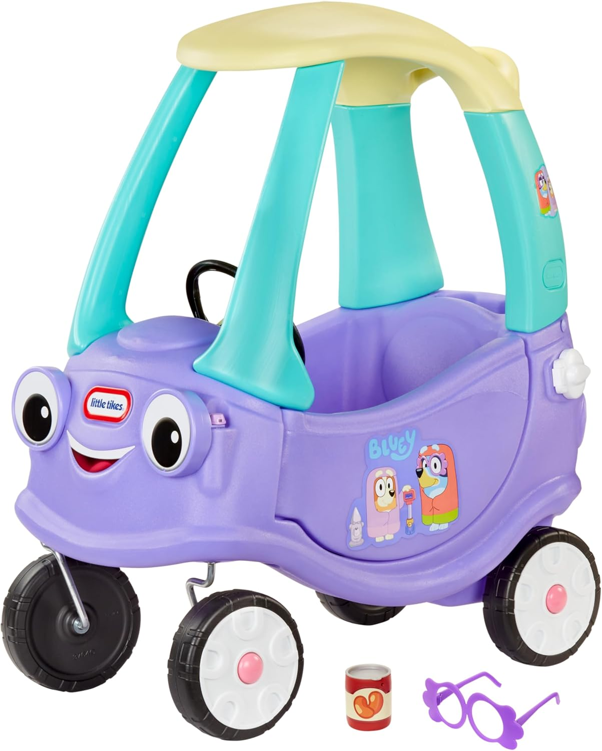 Little Tikes Bluey Grannies Car Coupe - Comes with 2 Accessories, Bluey Foot-To-Floor Ride-On, for Boys and Girls Ages 1-5 Years image number 1