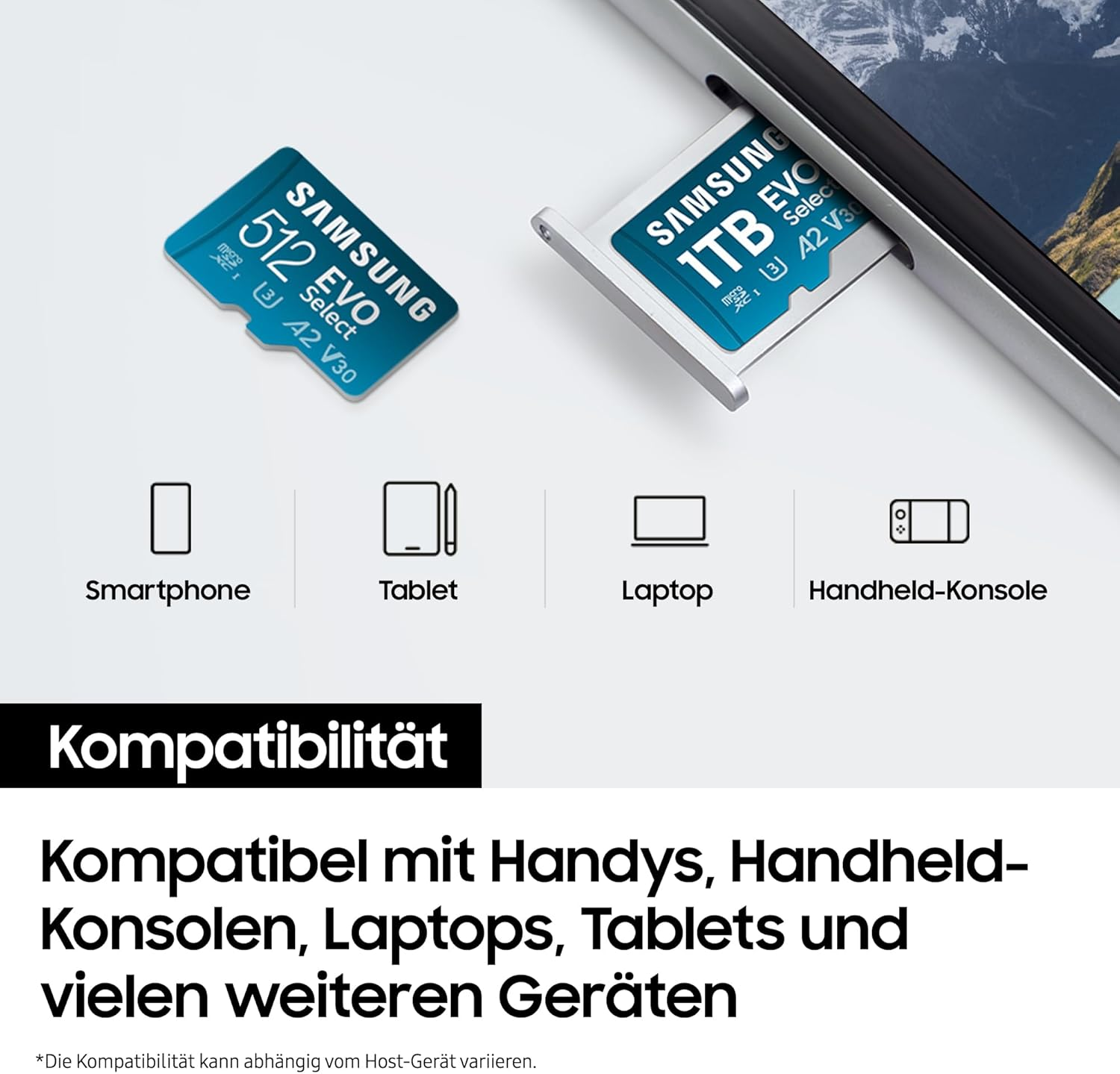 Samsung EVO Select (2024) Microsd Card + SD Adapter 64GB Memory Card for Smartphone and Tablet UHS-I U3 4K UHD Full HD 160Mb/S Read MB-ME64SA/EU image number 6