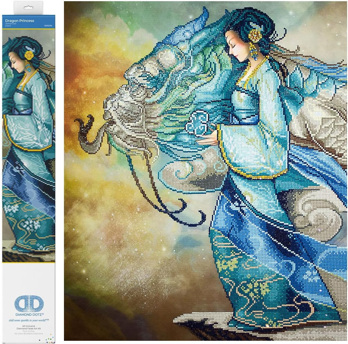 DIAMOND DOTZ DIAMOND DOTZ Dragon Princess - 85 X 67CM (33.5 X 26.4IN)