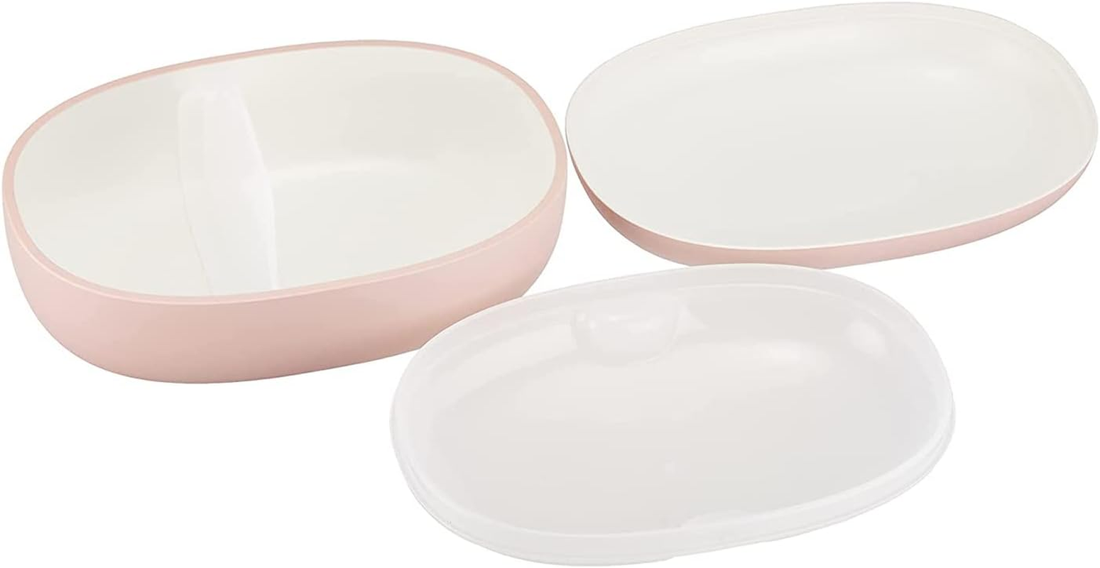 Takenaka Mayu Mayu Lunch Box, S, Pink, 14.2 Fl Oz (420 + 180 Ml) image number 7