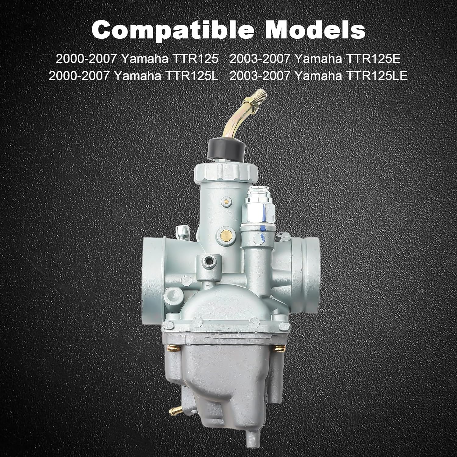 TTR125 Carburetor for Yamaha TTR125 TTR-125 Carb Carburetor 2000-2007 Yamaha Motorcycle TTR125LE TTR125 TTR125E TTR125L with Fuel Switch Valve Petcock image number 5